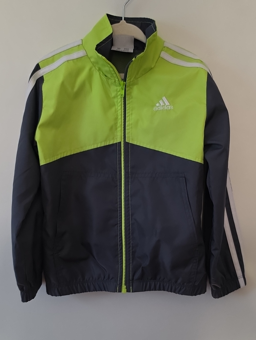 Adidas Boy's Full Zip Windbreaker Jacket 3T